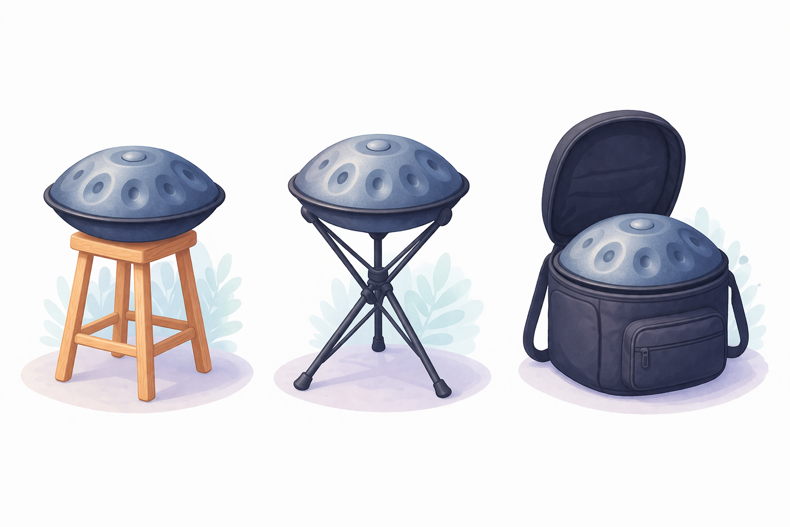 support pour handpan